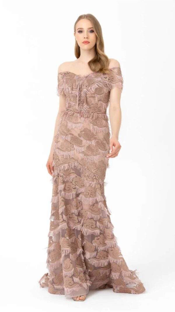 Off shoulder Fish Shape party dress